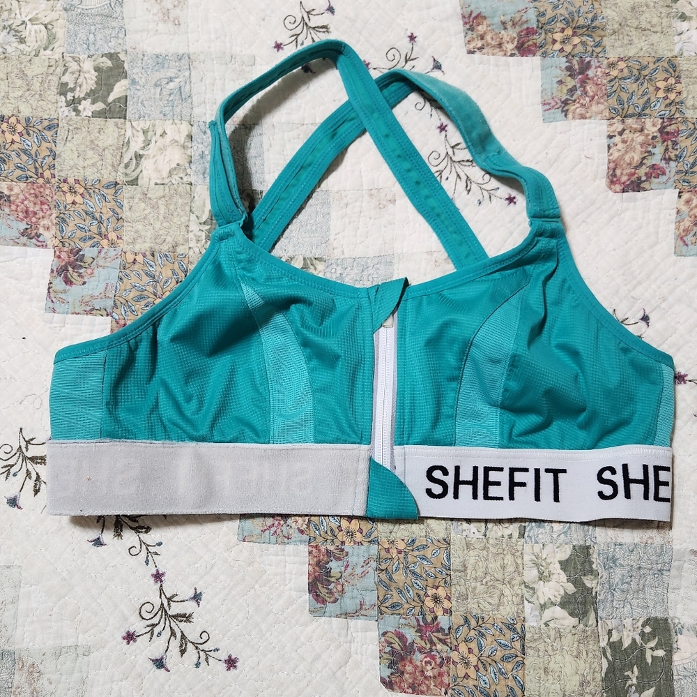 Medium SheFit high impact bra teal